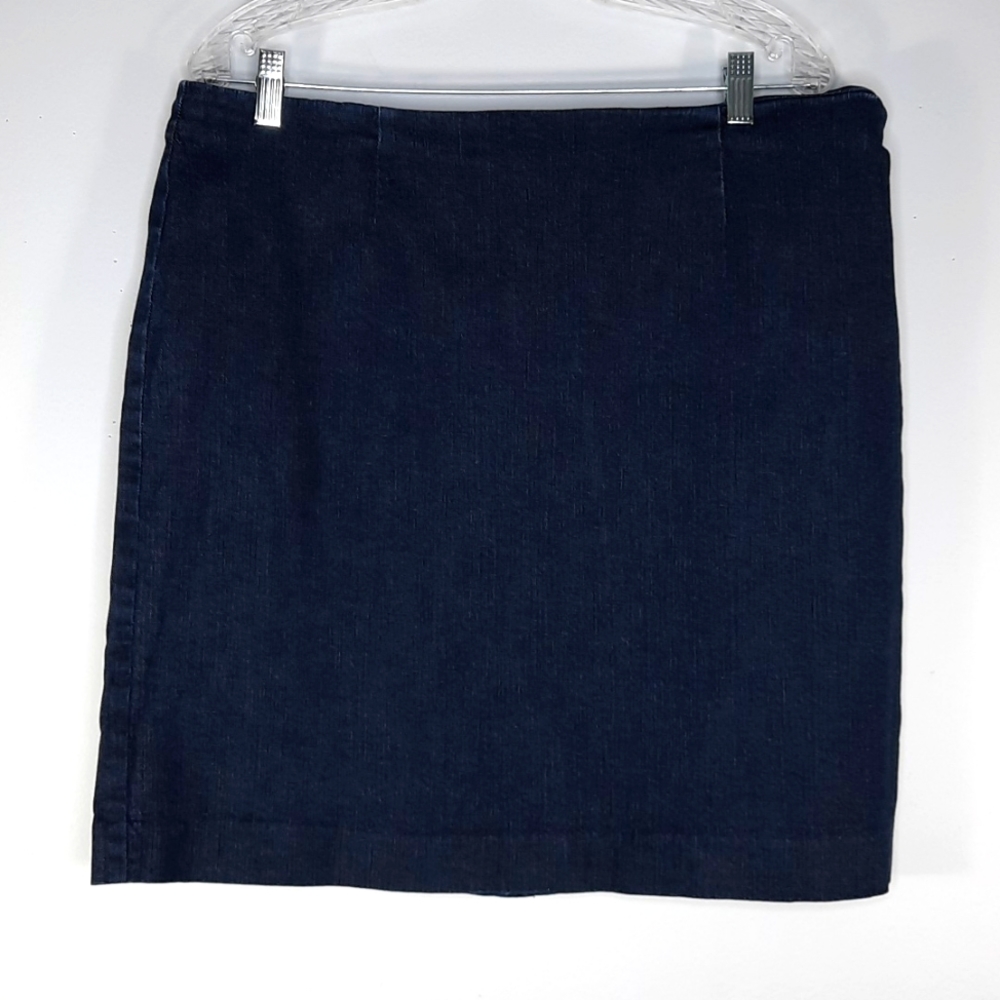 J.Jill  STRETCH DENIM PENCIL SKIRT SZ 16 PETITE